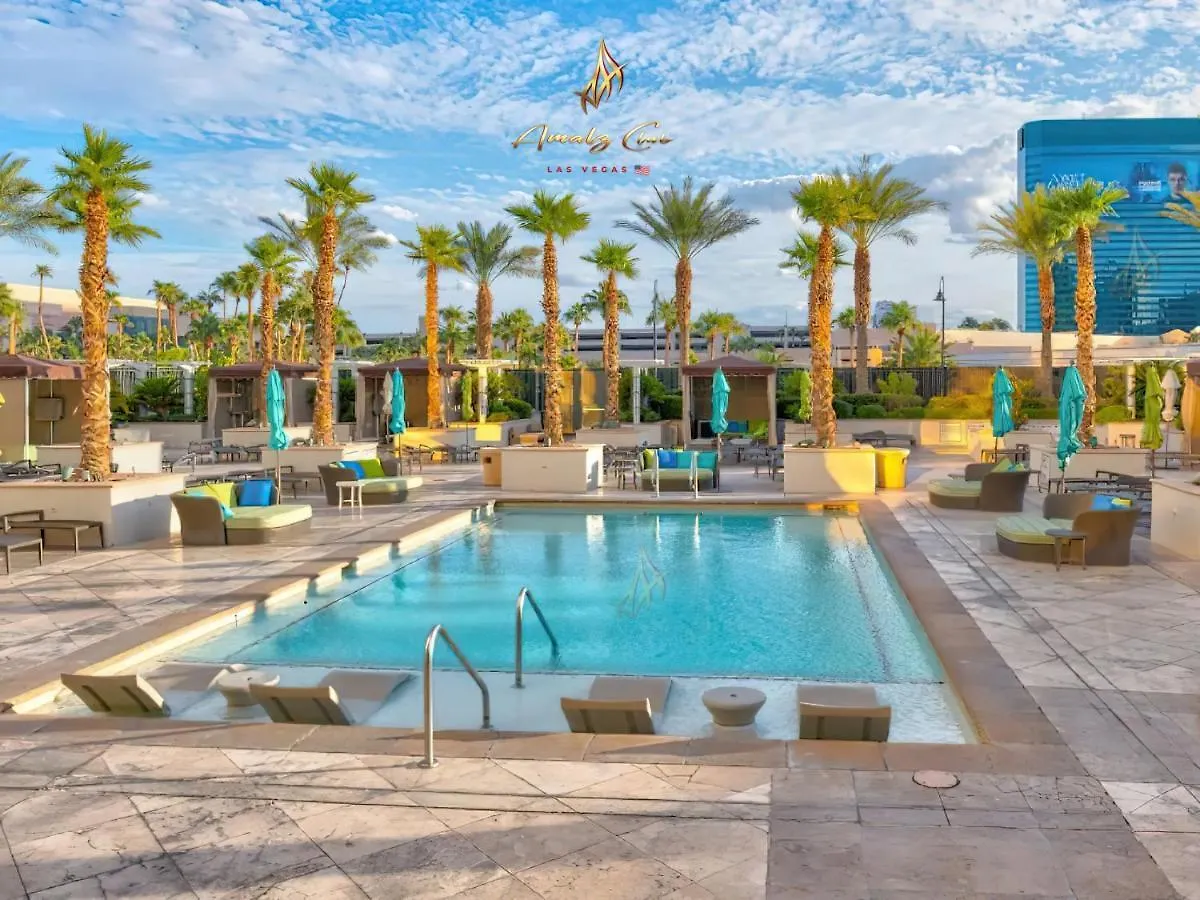 Aparthotel Amalz Two Bedroom Three Bathroom Balcony Suites At Mgm Signature ! Las Vegas